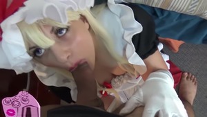 Sensual asian cosplay deepthroat