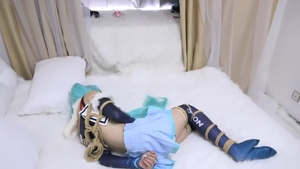 Amazing & exotic babe amateur cosplay bondage